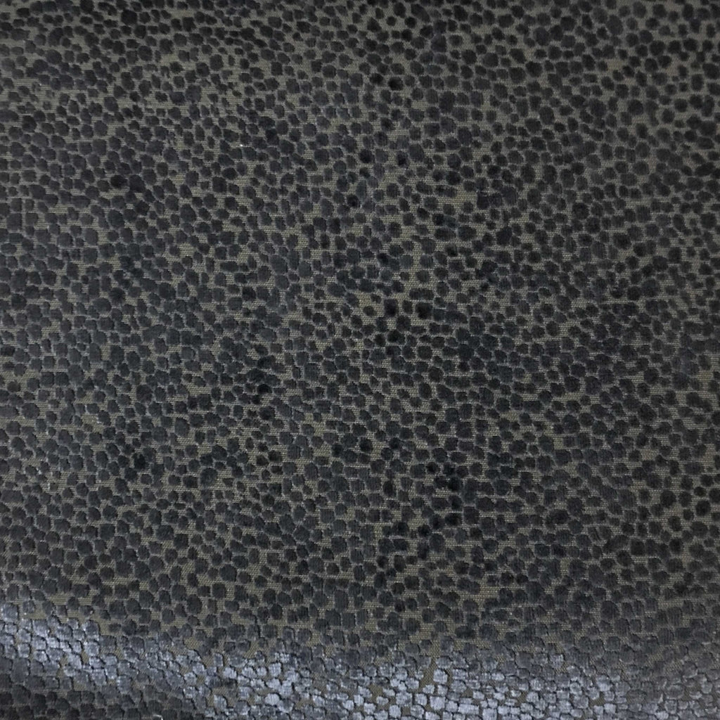 Florence Dots - Burnout Velvet Upholstery Fabric by the Yard - Available in 18 Colors - Navy - Top Fabric - 16
