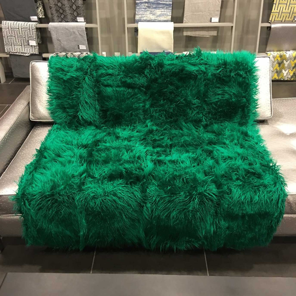 Gigi - Luxurious Shaggy Faux Fur Throw Blanket - Available in 11 Colors