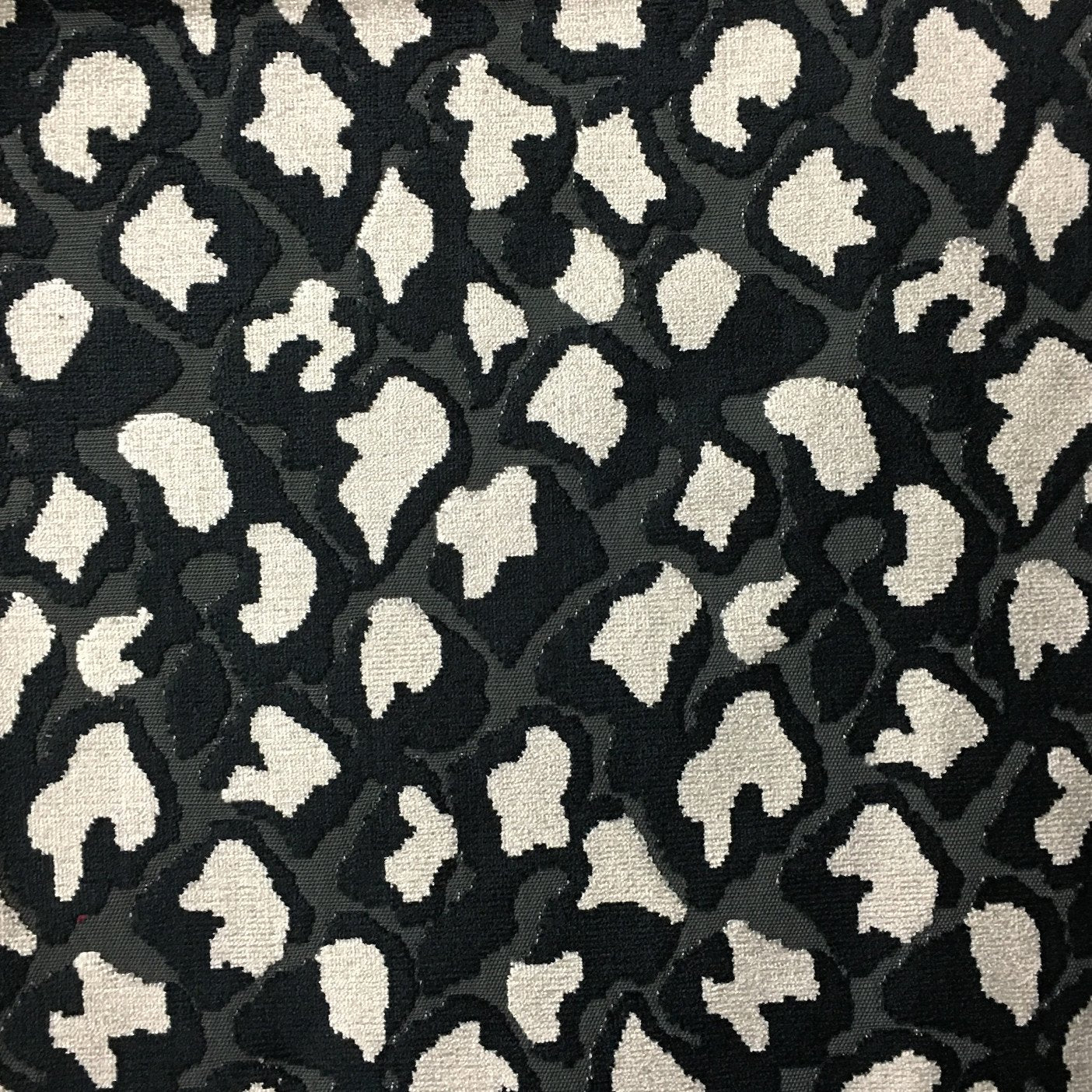 Bevæger sig Tænk fremad prangende Hendrix - Leopard Pattern Cut Velvet Upholstery Fabric by the Yard