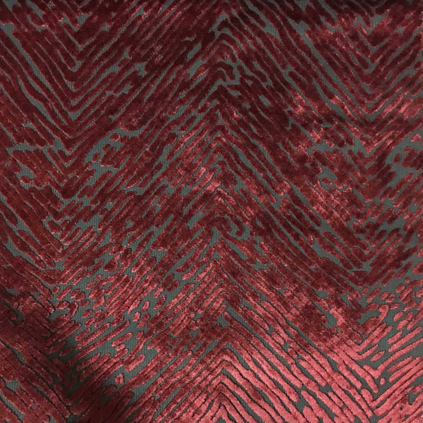 Kentish - Burnout Velvet Fabric Drapery & Upholstery Fabric by the Yard - Available in 8 Colors - Otter - Top Fabric - 6