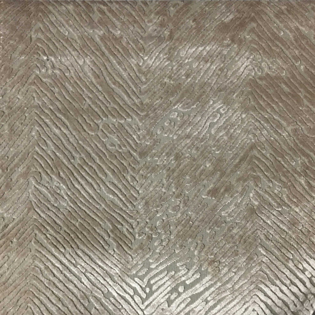 Kentish - Burnout Velvet Fabric Drapery & Upholstery Fabric by the Yard - Available in 8 Colors - Sand - Top Fabric - 7