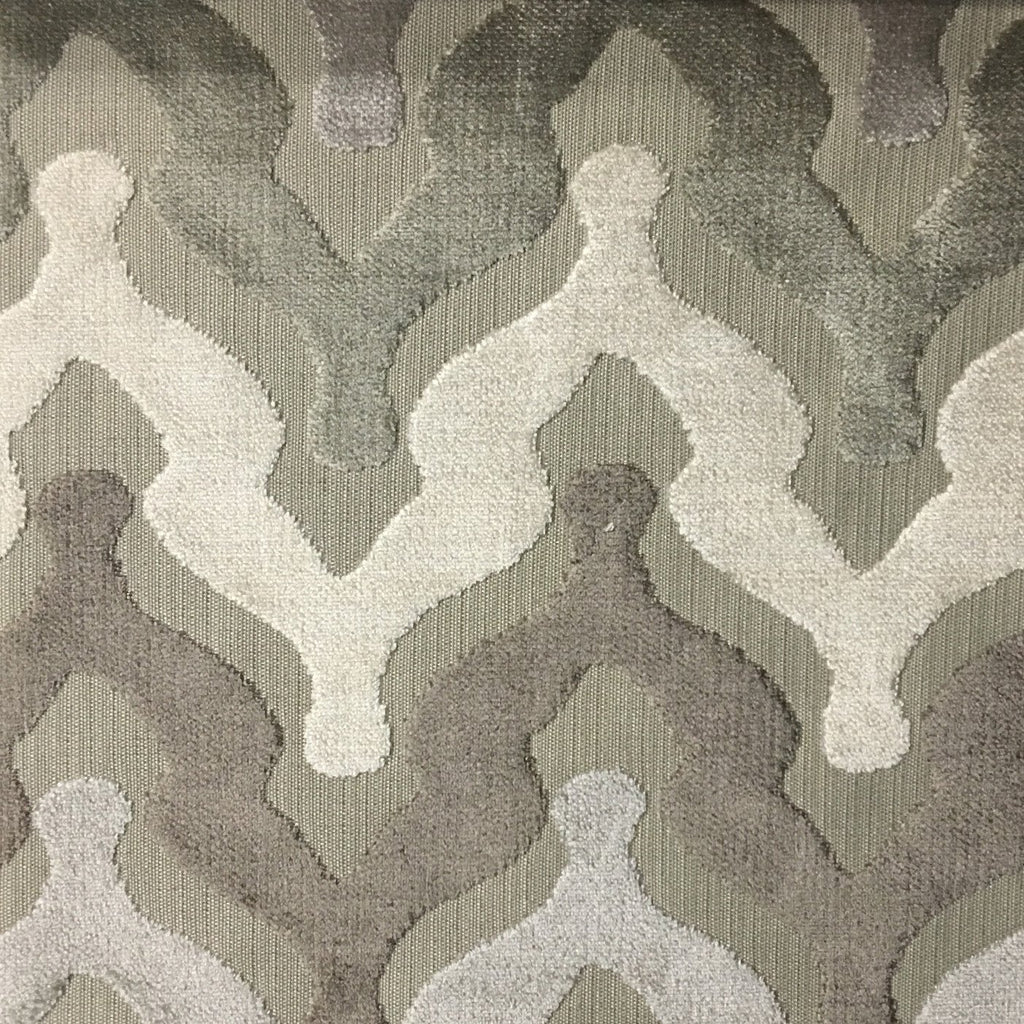 Leicester - Cut Velvet Fabric Drapery & Upholstery Fabric by the Yard - Available in 13 Colors - Beach - Top Fabric - 11