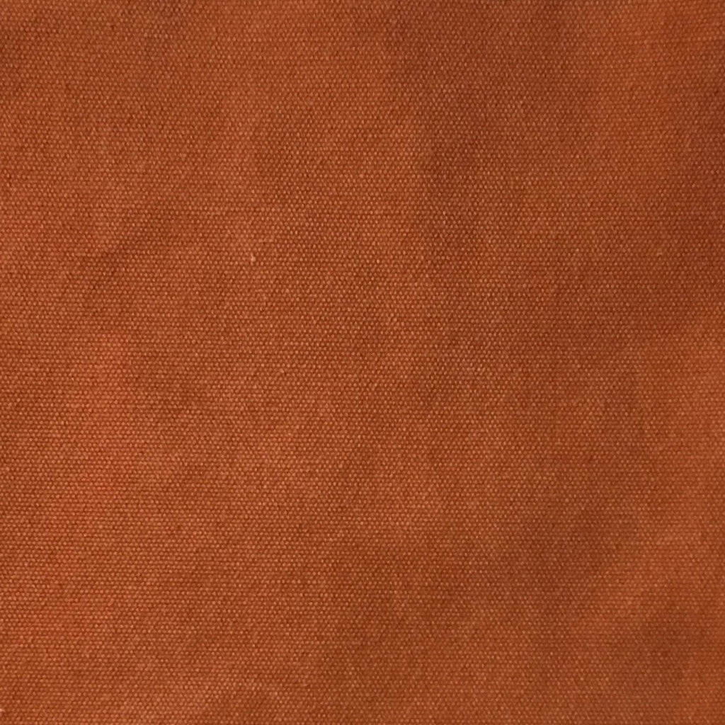 Lido - Cotton Canvas Upholstery Fabric by the Yard - Available in 16 Colors - Pumpkin - Top Fabric - 3
