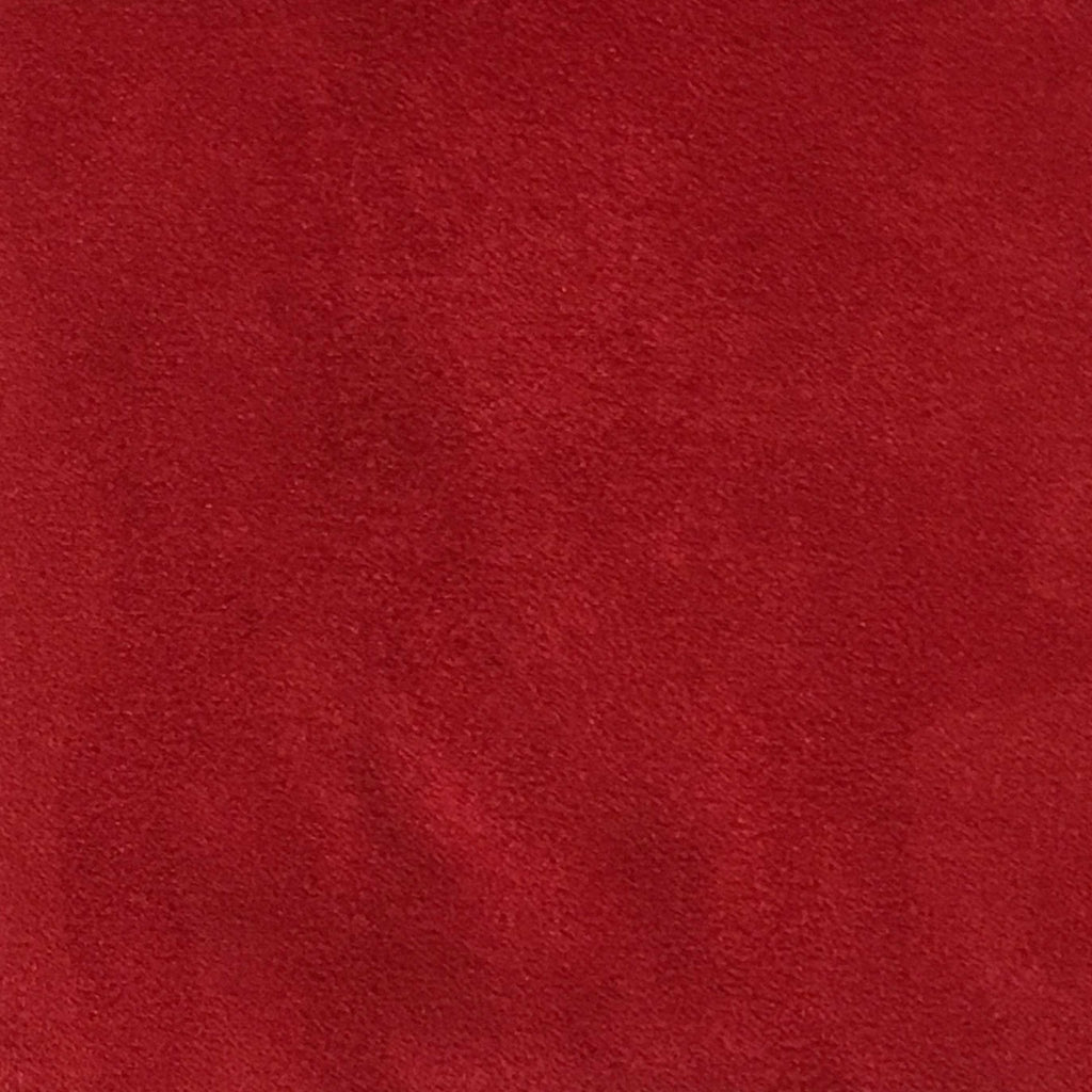 Light Suede - Microsuede Fabric by the Yard - Available in 30 Colors - Chinese Red - Top Fabric - 22