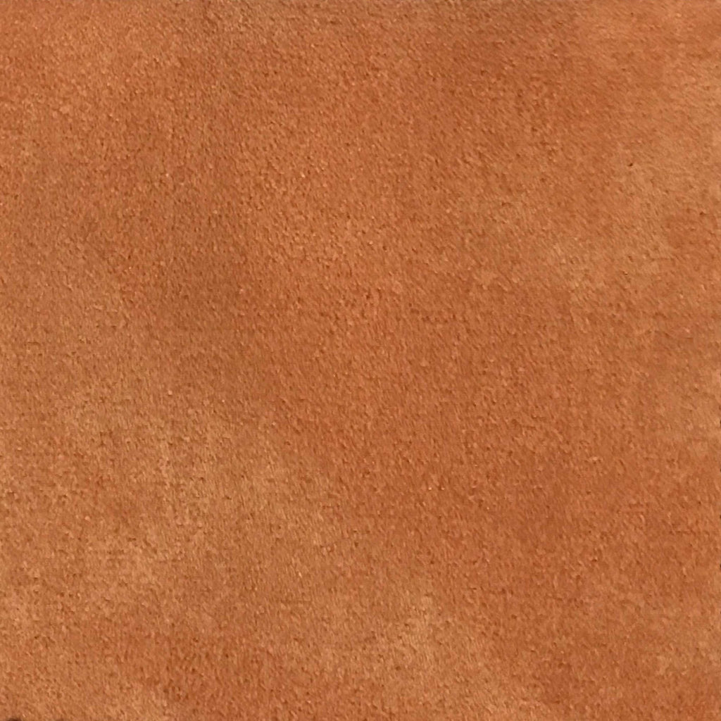 Light Suede - Microsuede Fabric by the Yard - Available in 30 Colors - Pumpkin - Top Fabric - 30