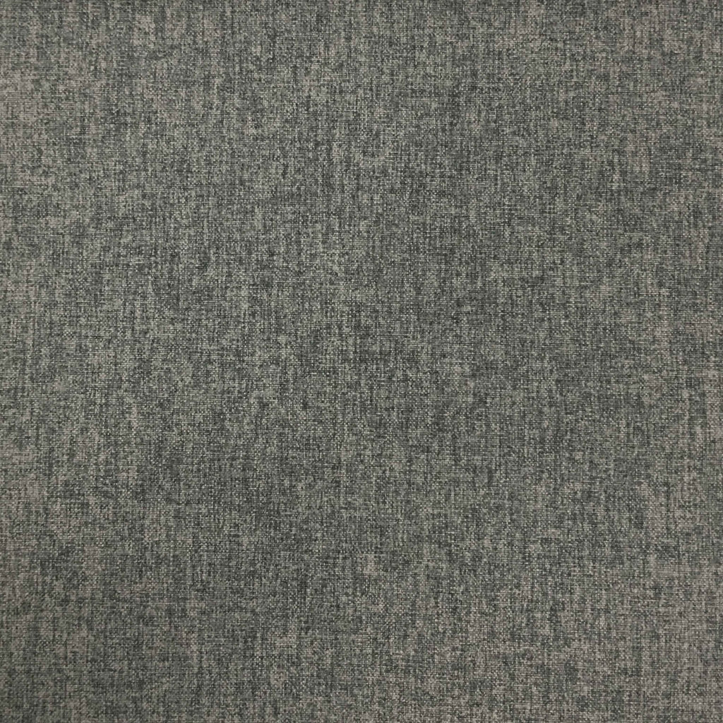 Lora - Brushed Polyester Faux Linen Upholstery Fabric by the Yard - Available in 8 Colors - Charcoal - Top Fabric - 1
