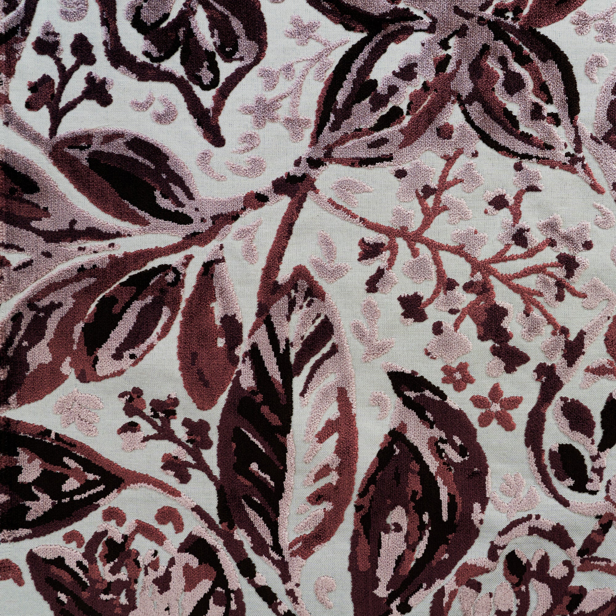 Burgundy And Black Upholstery Fabric