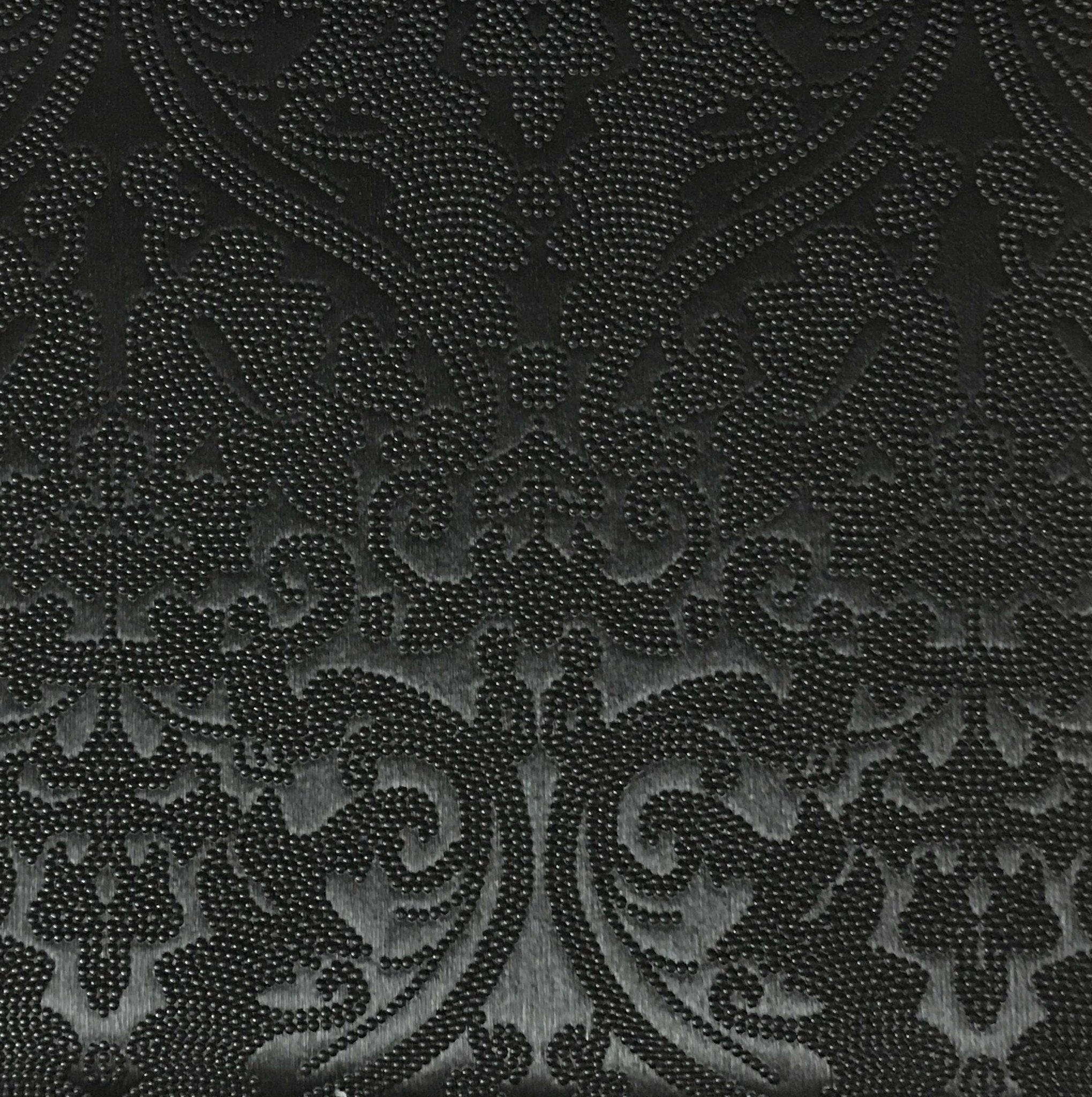 black fabric patterns