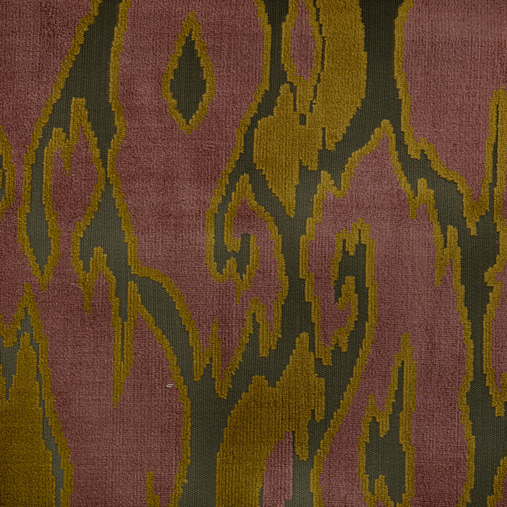 MALDIVES - ABSTRACT DESIGNER PATTERN CUT VELVET UPHOLSTERY FABRIC BY THE YARD
