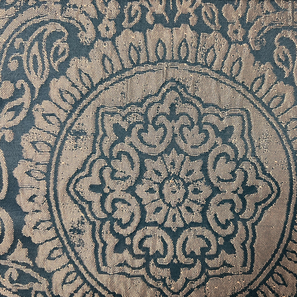 NUEVO - MADELINE - CORTINAS Y CORTINAS PARA VENTANAS CON ESTAMPADO JACQUARD PAISLEY DE 110"