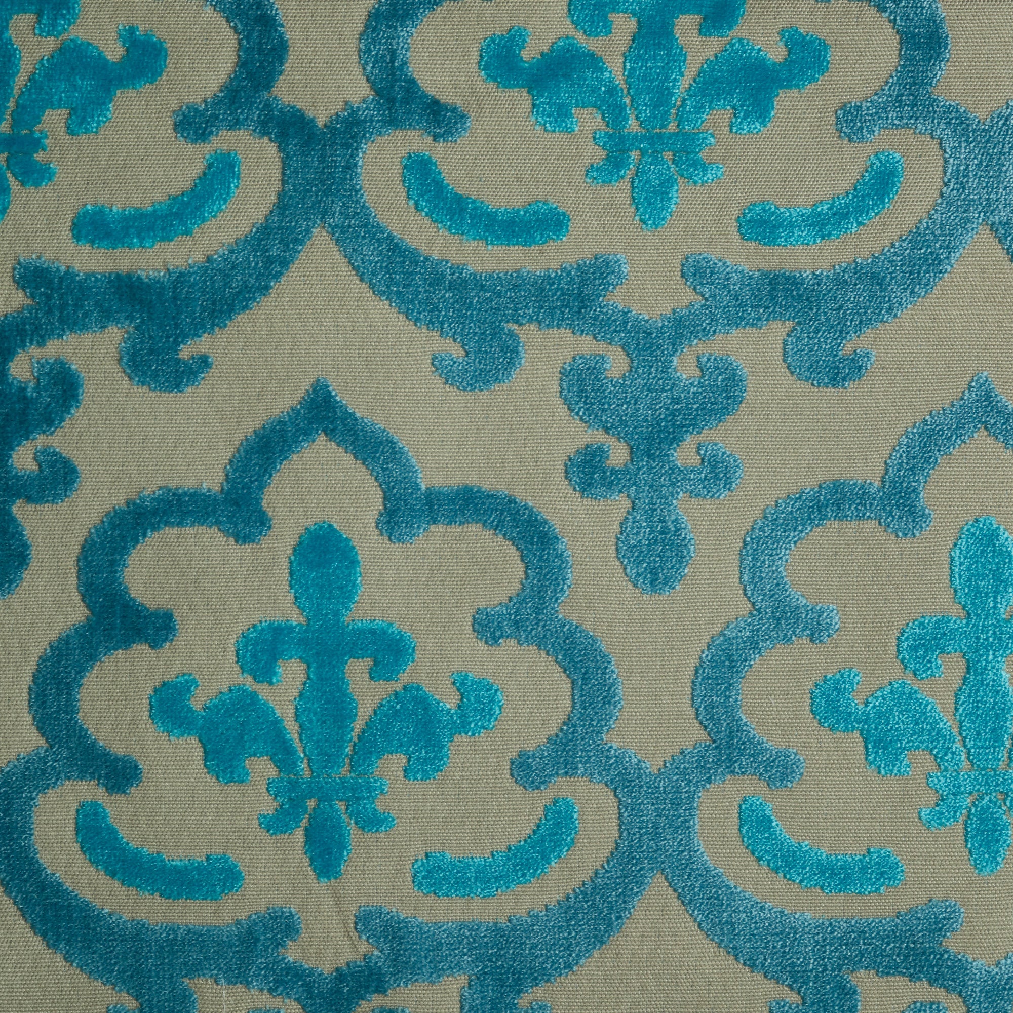 MARRAKESH - DAMASK PATTERN CUT VELVET UPHOLSTERY FABRIC