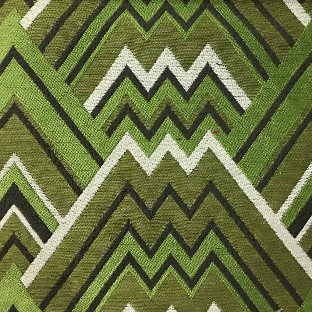 Width 58'' Geometric Jacquard Damask Chenille Fabric By The Yard