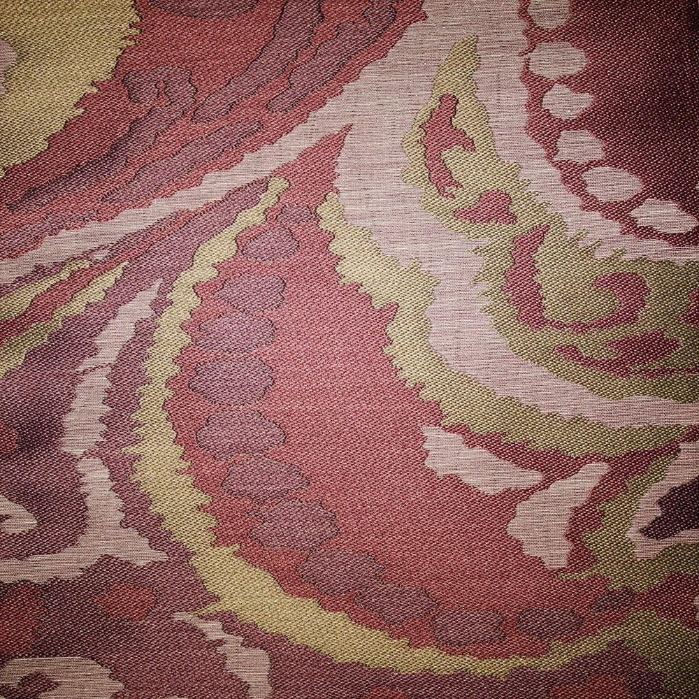 Greenwich - Jacquard Fabric Designer Pattern Home Decor Drapery Fabric by the Yard - Available in 11 Colors - Plum - Top Fabric - 3