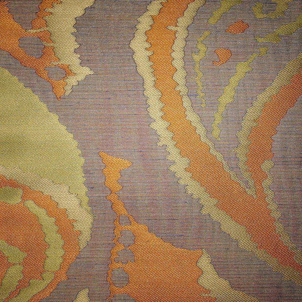 Greenwich - Jacquard Fabric Designer Pattern Home Decor Drapery Fabric by the Yard - Available in 11 Colors - Saffron - Top Fabric - 6