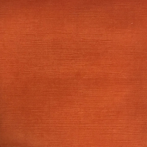 Pond - Strie Textured Microfiber Slubbed Velvet Fabric Upholstery Fabric by the Yard - Available in 40 Colors - Satsuma - Top Fabric - 3