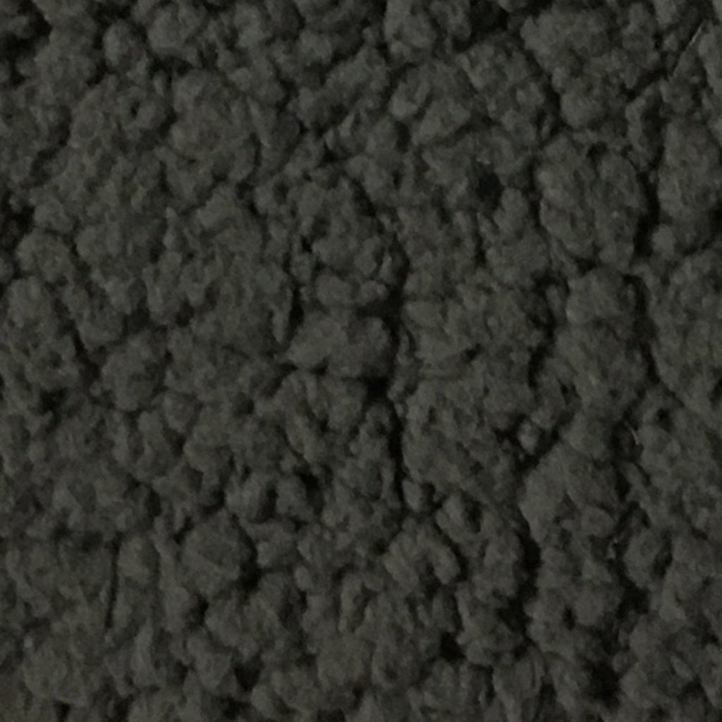 Puffy - Stretch Sherpa Fabric Faux Fur Fabric by the Yard - Available in 13 Colors - Charcoal - Top Fabric - 1