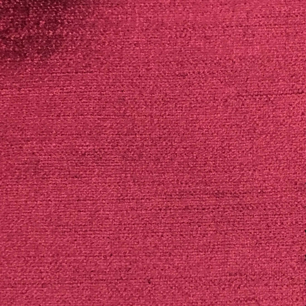 Queen - Lustrous Metallic Solid Cotton Rayon Blend Upholstery Velvet Fabric by the Yard - Available in 83 Colors - Holly Berry - Top Fabric - 61