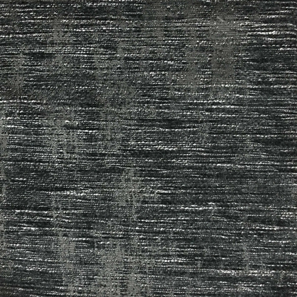 Saunders - Modern Chenille Fabric Upholstery Fabric by the Yard - Available in 22 Colors - Charcoal - Top Fabric - 1