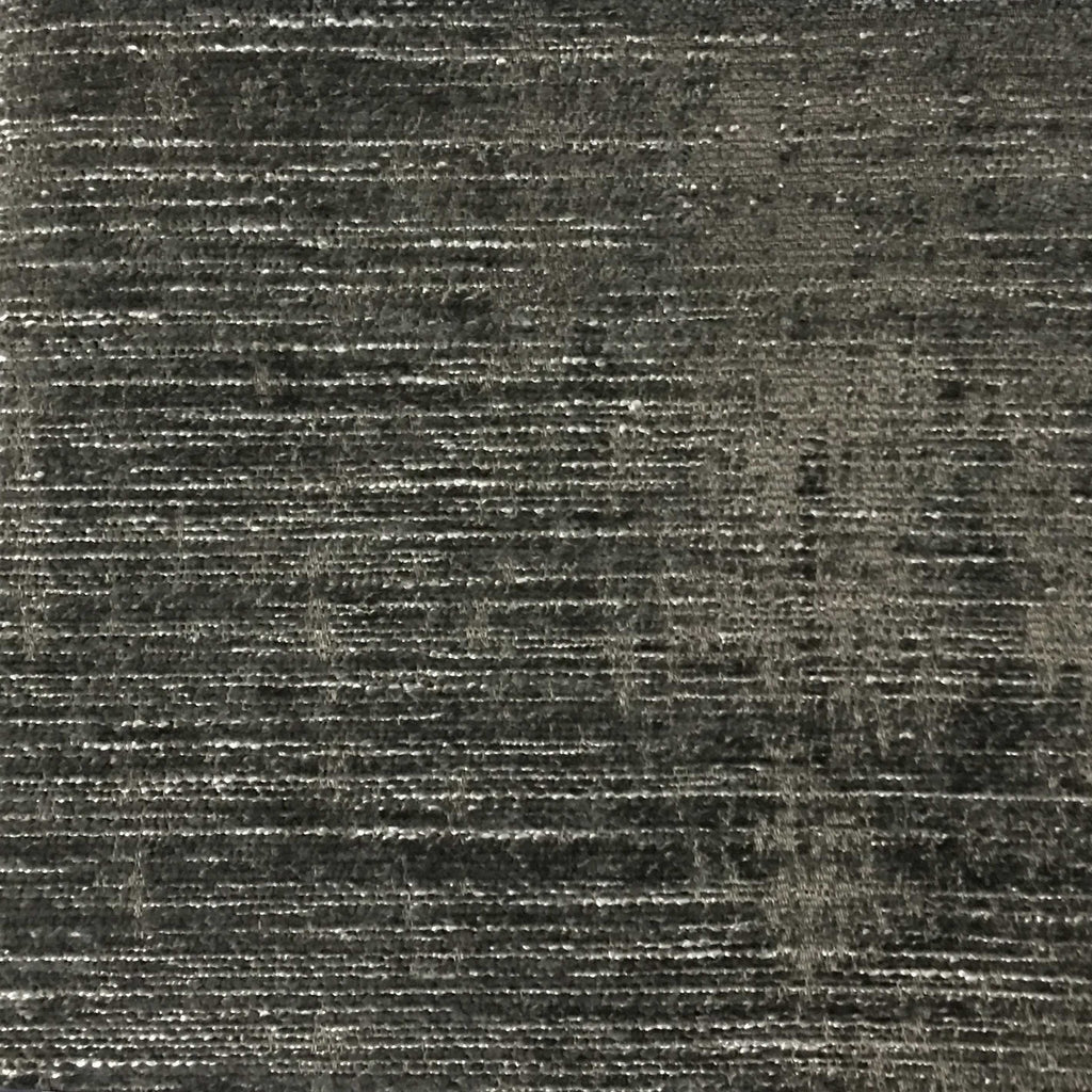 Saunders - Modern Chenille Fabric Upholstery Fabric by the Yard - Available in 22 Colors - Gunmetal - Top Fabric - 16