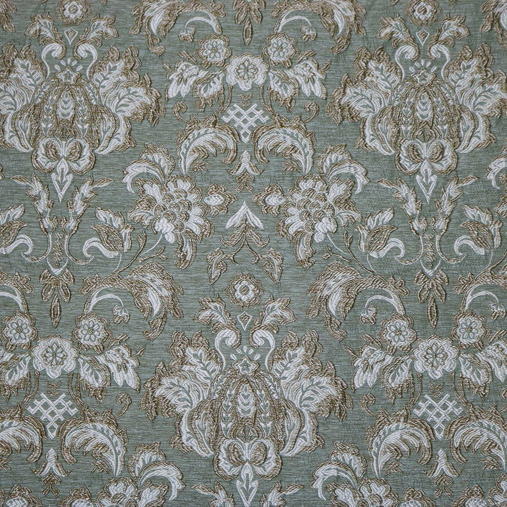 BELLEFLEUR - EMBROIDERY FLOWER THEME JACQUARD UPHOLSTERY FABRIC BY THE YARD