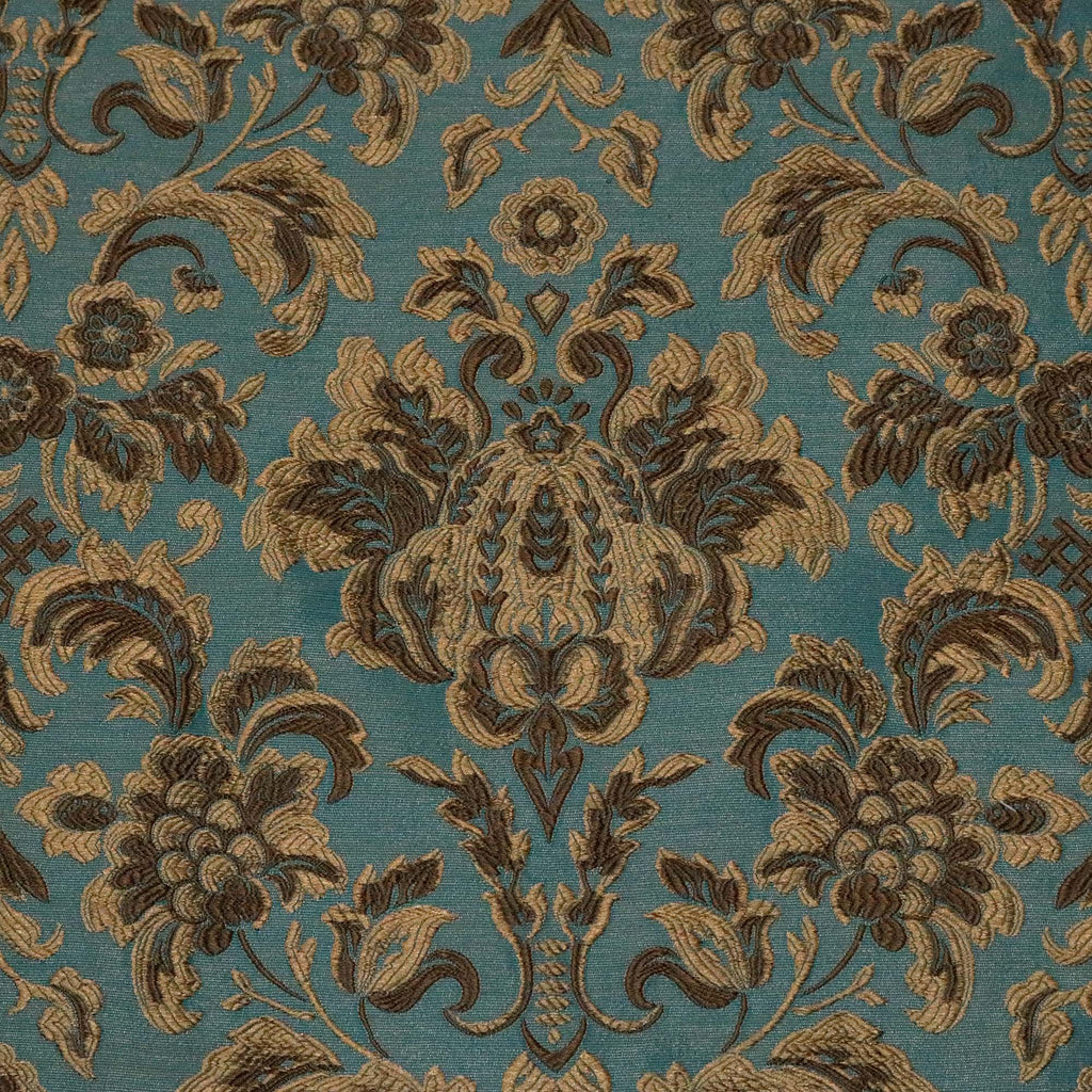 BELLEFLEUR - EMBROIDERY FLOWER THEME JACQUARD UPHOLSTERY FABRIC BY THE YARD