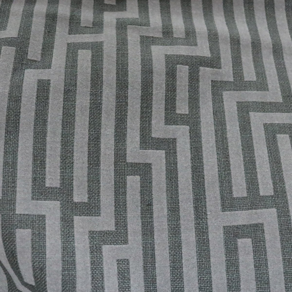 FLOCK LINES - LINEN BLENDED MODERN BURLAP UPHOLSTERY FABRIC BY THE YARD