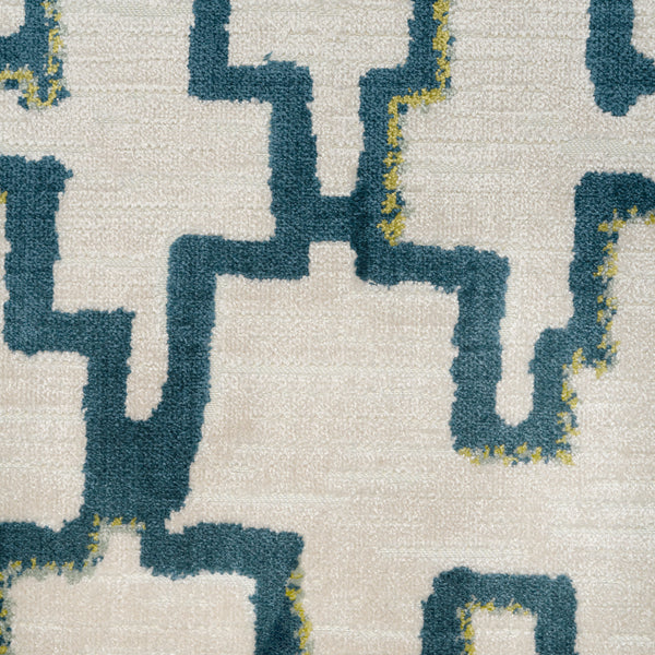 VENTURO - ABSTRACT GEOMETRIC PATTERN CUT VELVET UPHOLSTERY FABRIC BY THE YARD