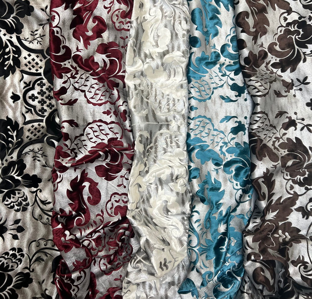 VERONA - Full Silk Printed Aluminium Velvet