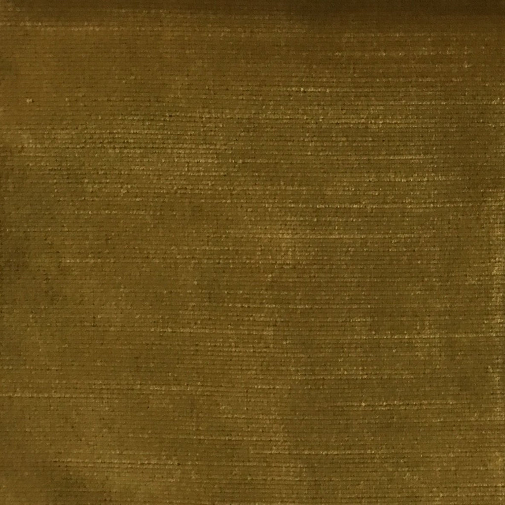Waterloo - Slubbed Plush Velvet Upholstery Fabric by the Yard - Available in 15 Colors - Curry - Top Fabric - 4