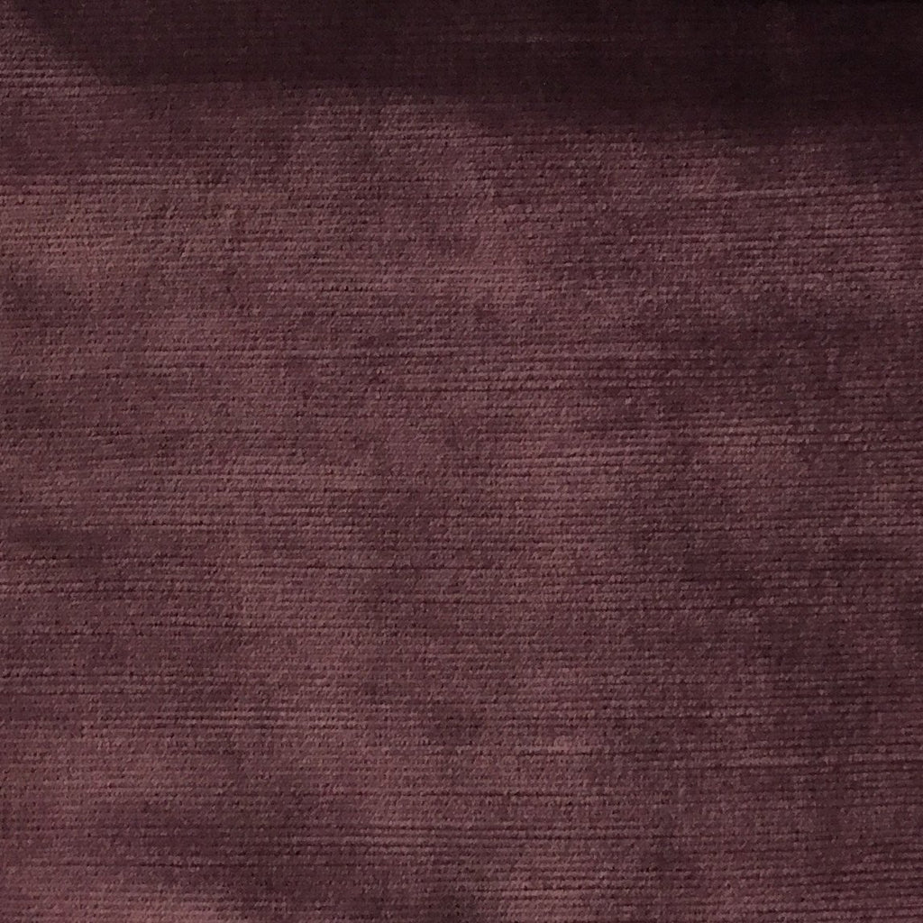 Waterloo - Slubbed Plush Velvet Upholstery Fabric by the Yard - Available in 15 Colors - Fig - Top Fabric - 2