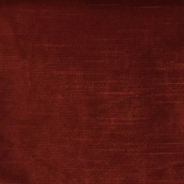 Waterloo - Slubbed Plush Velvet Upholstery Fabric by the Yard - Available in 15 Colors - Henna - Top Fabric - 5