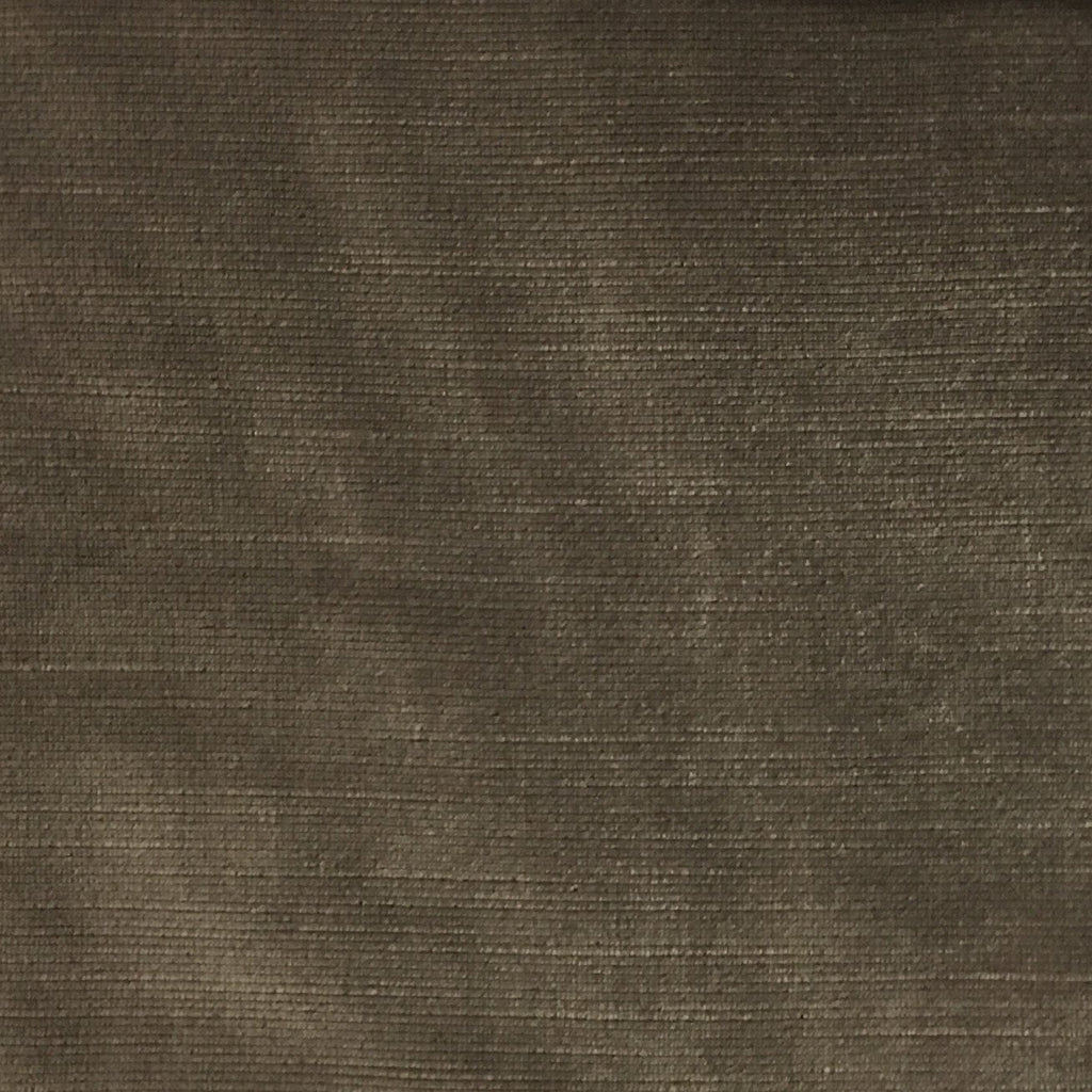 Waterloo - Slubbed Plush Velvet Upholstery Fabric by the Yard - Available in 15 Colors - Otter - Top Fabric - 12