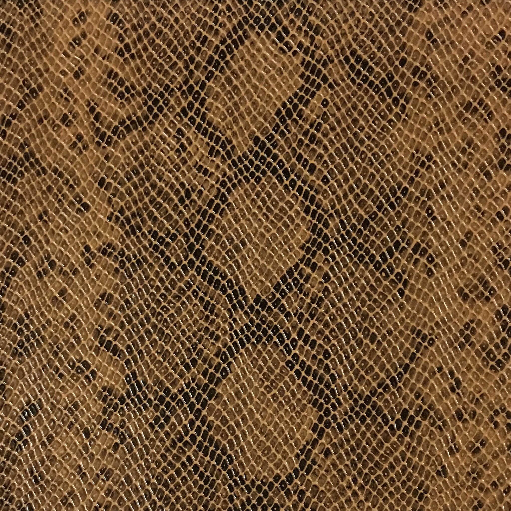 PYTHON - SNAKE SKIN PATTERN EMBOSSED VINYL UPHOLSTERY FABRIC