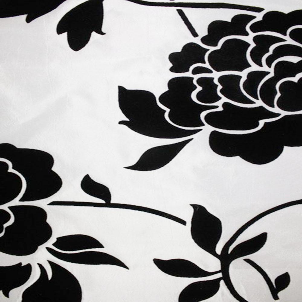 Astoria Collection - Black and White Taffeta Fabric by the Yard - Available Patterns: 42 - Pattern 6 - Top Fabric - 12