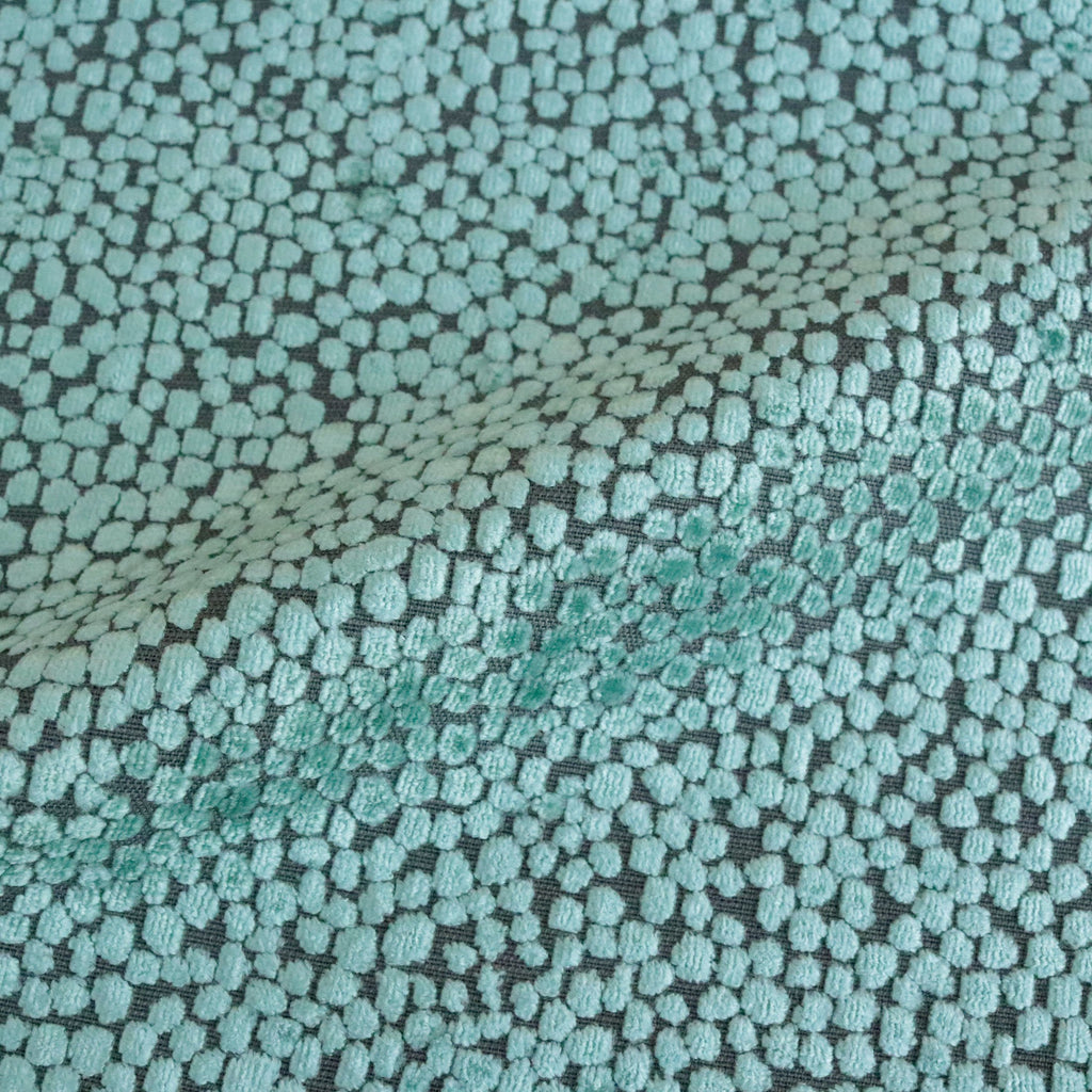 TUSCANY DOTS - HIGH QUALITY BURNOUT VELVET UPHOLSTERY FABRIC BY THE YARD