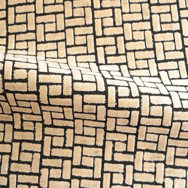 WESTFIELD, GEOMETRIC PATTERN BURNOUT UPHOLSTERY FABRIC BY THE YARD